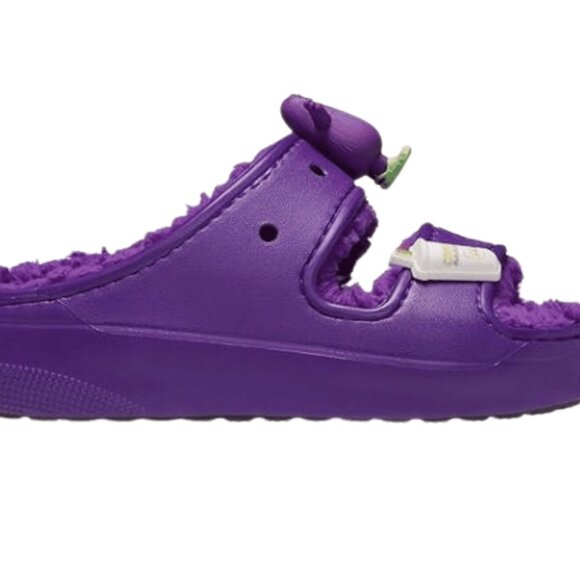McDonald\'s Grimace Crocs Classic Cozzzy Sandal Size 7W/5M 209392-510 Purple main image 5